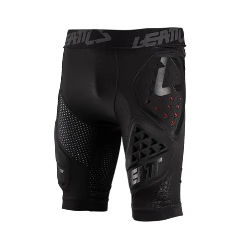 Leatt 3DF 3.0 Protektorenhose kurz - Schwarz - XXL - Schutz und Komfort vereint: Die 3DF-Hip-Shorts bieten Hüft- und Oberschenkelschutz mit optimaler Passform und atmungsaktivem Material für aktiven Sport.