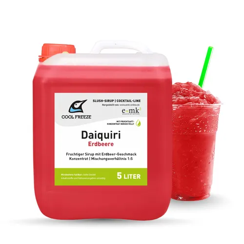 Slush-Sirup Eis Daiquiri Cocktail-Line – Erdbeere 5L