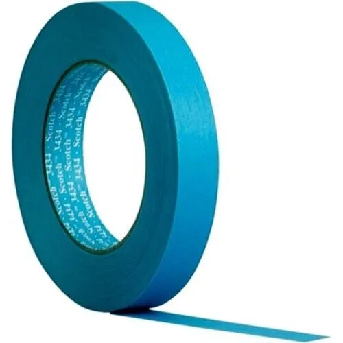 3M Scotch® 3434 Blaues Elastikband 110°C, 50mm x 50m, 07899