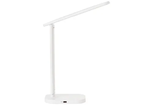 Brilliant Vicari Schreibtischlampe, dimmbar mit LED und USB-Ladeanschluss - Schreibtischlampe mit 3-stufig einstellbarer Lichtfarbe und 450 Lumen. Ideal für individuelles Licht und mobiles Laden durch integrierten USB-Port.