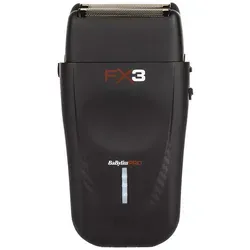 BaByliss PRO 4Artists Doppelfolienrasierer FX3 - Folienrasierer mit hochleistungsstarkem Rotationsmotor, ultradünnem Doppelfoliensystem und bis zu 3 Stunden kabelloser Betriebszeit für perfekte Rasuren und Komfort.