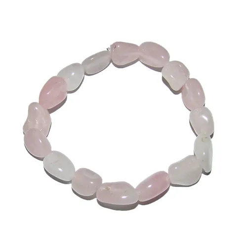 Rosenquarz Armband schönes Edelsteinarmband ein echter Blickfang