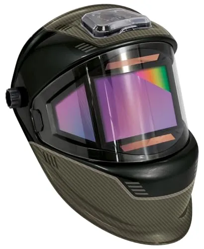GYS Schweißhelm LCD Panoramic 3XL - Schweißhelm mit Panorama-Sicht (131 x 84 mm), automatischer Verdunkelung und optimalem UV-/IR-Schutz. Ideal für alle Schweiß- und Schneidarbeiten.