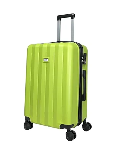 MY TRAVEL BAG ABS Hartschalen-Koffer Trolley (65cm, Grün) - Koffer mit hochwertiger Hartschale für optimalen Schutz und 360° Rollen-System für müheloses Reisen. Integriertes Zahlenschloss und intelligente Innenaufteilung für maximale Sicherheit und Organisation.