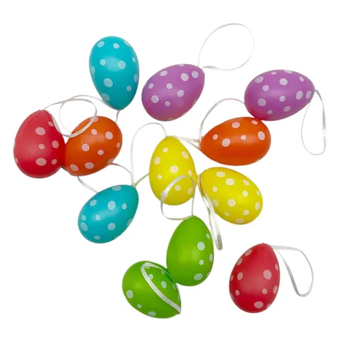 Oster-Deko Eier Bunte Mischung 12er Set