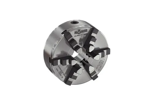 RÖHM Drehfutter DURO-M 200/6 DIN 63 - Bohr-Zubehör für präzise Spanntechnik, manuelles Drehfutter mit hoher Rundlaufgenauigkeit bis 0,02 mm, ideal für Dreh- und Fräsbearbeitung in Werkstätten.