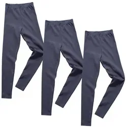 HERMKO Leggings 2720 2720 3er Pack Kinder Legging aus Bio-Baumwolle blau 92