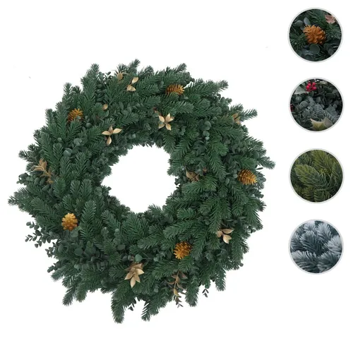 Künstlicher Kranz HWC-O98, Türkranz Tischkranz, Deko künstlich Ø 60cm