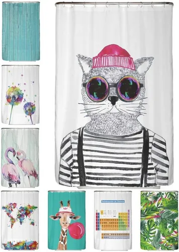 Arteneur Duschvorhang 120 cm, Anti-Schimmel & Waschbar - Duschvorhang in 120 cm Breite, beschichtet und 100% wasserdicht. Mit beschwertem Saum für optimalen Halt und waschbar bei 40°C. Perfekt für stilvolle Badezimmer!