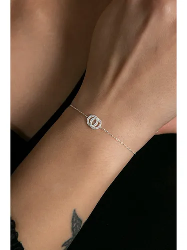 Heliophilia Silber-Armkette mit Edelsteinen, Silber-, Damen