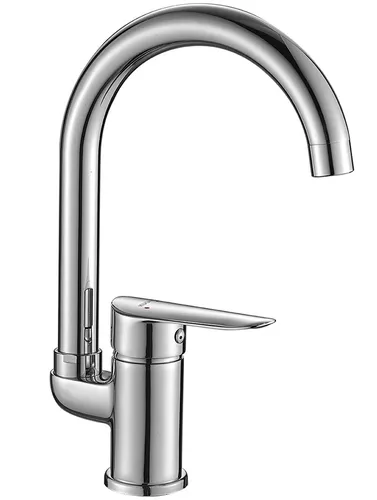 Küchenarmatur CENTO Silber Spültischarmatur mit Hebelgriff - Moderne Küchenarmatur mit elegantem Design und praktischen Funktionen. Aus robustem Messing gefertigt, bietet sie eine hohe Lebensdauer und ist ideal für eine einfache Montage.