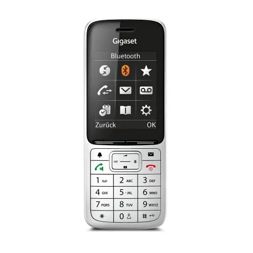 Gigaset SL450HX - Hochwertiges DECT-Mobilteil mit Ladeschale - Festnetztelefon mit brillanter Sprachqualität, großem TFT-Farbdisplay und Bluetooth-Funktion. Ideal für moderne VoIP-Telefonie und umweltfreundlich dank ECO DECT Technologie.
