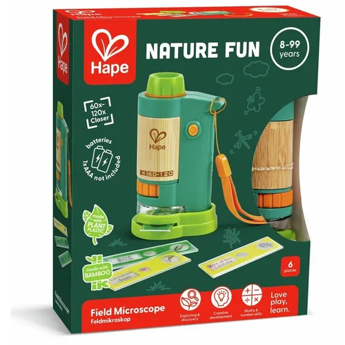 Tragbares Mikroskop - Mikroskop für kleine Entdecker, mit 60- bis 120-facher Vergrößerung und umweltfreundlichem Gehäuse aus PE-Kunststoff – perfekt für spannende Naturerkundungen!