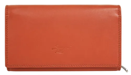 Geldbörse SAMANTHA LOOK, orange, Leder in orange von Samantha Look