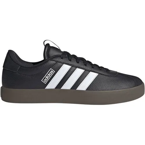 Adidas VL Court 3.0 - Schwarz: Gepolsterte Wildleder-Sneaker - Sneaker mit hochwertigem Wildleder, ideal für Alltag und Freizeit. Genießen Sie optimalen Komfort und stilvolles Design mit vulkanisierter Gummilaufsohle für besten Halt.