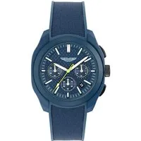 Aston Martin Thrill Crt Blau Herren Armbanduhr MTRC1S606 - Elegante Herren-Armbanduhr mit Quarzwerk, blauem Silikonarmband und chronographischer Funktion. Ideal für stilbewusste Männer, die Wert auf Design und Funktionalität legen.