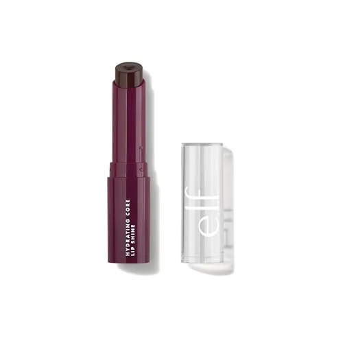 e.l.f. Hydrating Core Lip Shine, Pflegender & Nährender Lippenbalsam, getönter Lippenpflegestift, Ecstatic, 0,09 Oz