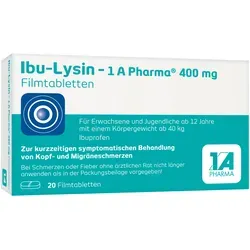 Ibu-Lysin - 1 A Pharma 400 mg Filmtabletten 20 St