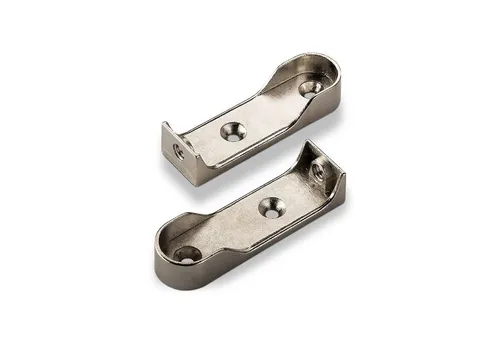 SO-TECH® Garderobenstange Schrankstangenlager Schrankrohrlager oval, (8 St)