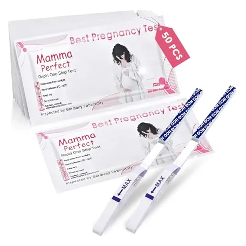Stück Pregnancy Test Streifen, Ultraempfindlicher Schwangerschaftstest, Schwangerschaftstest Frühtest, Schnelles Test, Zuverlässigen Ergebnissen, Einfacher Frühtest für zu Hause 50