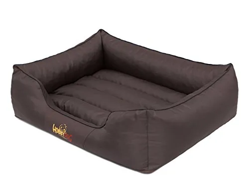 DOGGY Hobbydog CORCBR1 Hundebett - Komfortables Hundesofa in Dunkelbraun, L 65 x 50 cm - Schmutzfest und leicht zu reinigen, ideal für drinnen und draußen. Der abnehmbare Bezug und die formstabile Füllung sorgen für langanhaltenden Komfort und Langlebigkeit.