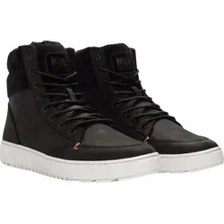 HUB Footwear Herren Boots Dublin 2.0 - Schwarz, Größe 46 EU - Wanderschuhe mit hochwertigem Leder und Kunstfell, ausgestattet mit Air Flow Comfort Orthotic System für optimalen Tragekomfort beim Wandern.