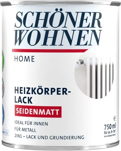 SCHÖNER WOHNEN FARBE Home Heizkörperlack, seidenmatt Inhalt: 750ml