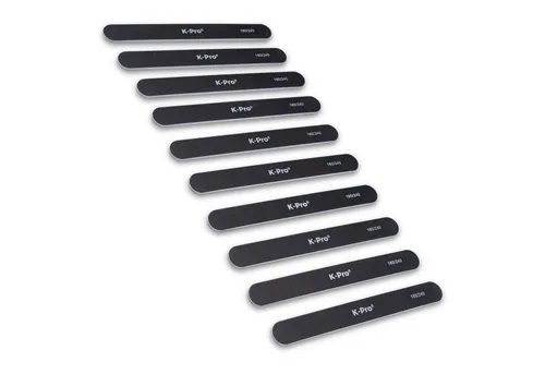 K-Pro Sandblatt-Nagelfeile Profi Sandblattfeile Set 180/240 gerade - 10 Stück, 10-tlg.