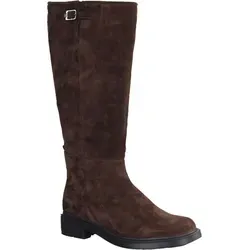 Högl 1019422100 Damen-Stiefel aus hochwertigem Casualvelour-Leder - Modische Damen-Stiefel in Chocplum (Braun) mit verdeckten Dehnzonen für optimale Passform und einem bequemen Innenfutter. Ideal für den Alltag – Komfort trifft auf elegantes Design!
