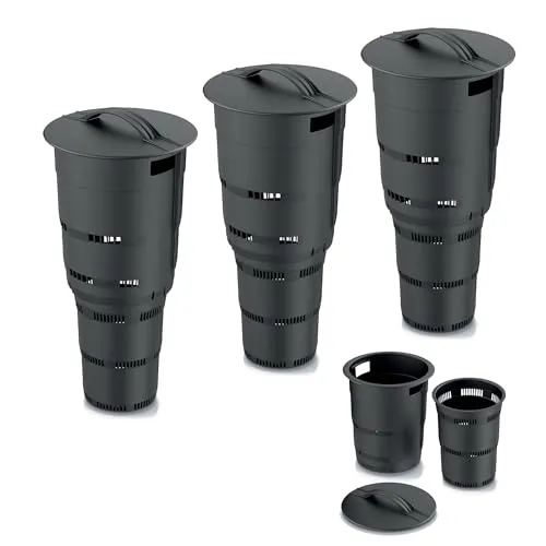 Set 3X Komposter Unterirdischer Garten 11 L Anthrazit in grau von botle