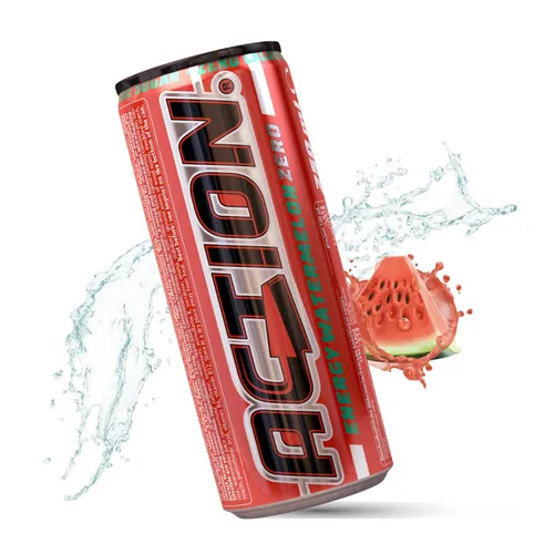 ACTION Energy Drink Watermelon Zero 250ml Energiekick inkl. Pfand