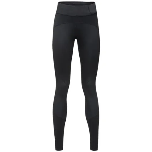 GORE WEAR Damen R5 Gore-tex Infinium Lauftights, Schwarz, L/42 - Laufbekleidung für Damen, winddicht und wasserabweisend dank GORE-TEX INFINIUM, optimaler Tragekomfort und Performance durch eng anliegende Passform und spezielle Taschen.