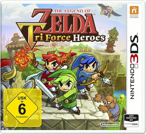 The Legend of Zelda: TriForce Heroes - [3DS] - Action-Adventure Spiel für den Nintendo 3DS, bietet kooperative Multiplayer-Elemente und spannende Rätsel für bis zu drei Spieler.