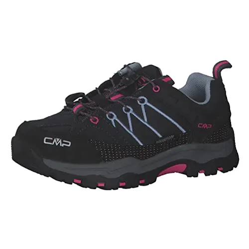 CMP Kids Rigel Low Trekking Shoes WP titanio-skyway (66UM) 31 - Wanderschuhe für Kinder mit wasserdichter CLIMA PROTECT-Membran, ideal für Outdoor-Aktivitäten und Abenteuer. Schnellschnürsystem für einfaches Anziehen und perfekten Sitz.