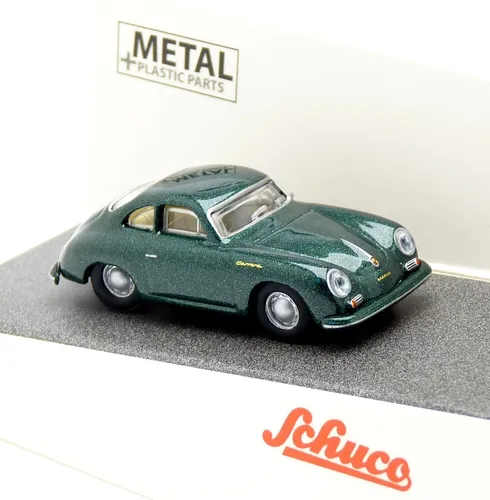 Schuco 452658000 - Porsche 356 A Coupe grün metallic PKW Modell - 1:87 H0