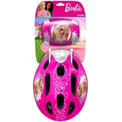 STAMP Girls Helmet + Elbow & Knee Pads Barbie, PINK, S