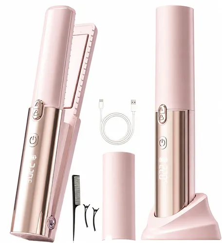 Kabelloser 2-in-1 Haarglätter & Lockenstyler