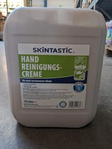 Handreinigungscreme - mit mikrofeinen Reibekörpern - ph-neutral - auch für stärkere Verschmutzungen - 10 Liter - 1 Kanister