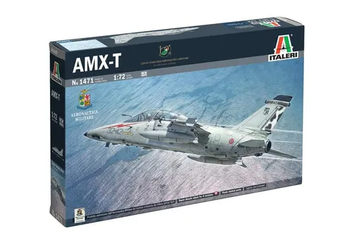 Italeri 1471 AMX-T Twin Seater Plastik Modellbausatz 1:72 - Flugzeuge - Detaillierter Bausatz eines Düsenflugzeugs im Maßstab 1:72, ideal für Modellbau-Enthusiasten und Sammler.