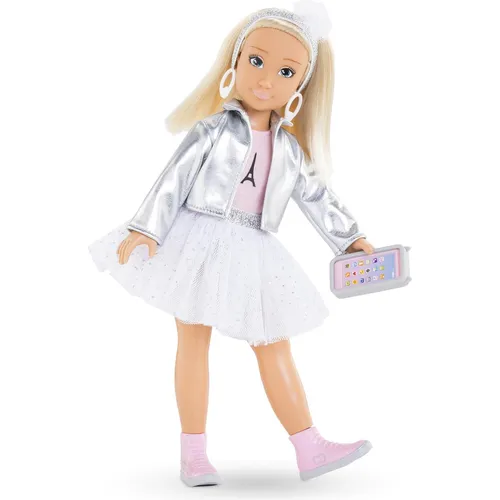 Corolle CG Valentine Paris Fashion Puppe - Puppe im stilvollen Pariser Outfit, ideal für kreative Rollenspiele und Sammler, fördert die Fantasie und das soziale Spiel.