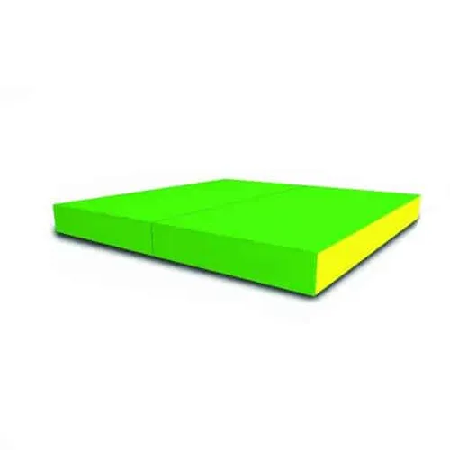 Komet Gymnastikmatratze 100x100x10cm, grün-gelb