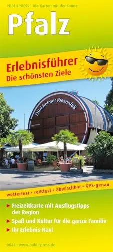Pfalz: Erlebnisführer mit Informationen zu Freizeiteinrichtungen auf der Kartenrückseite, wetterfest, reißfest, abwischbar, GPS-genau. 1:160000 (Erlebnisführer: EF)