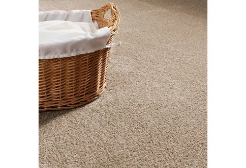 Steffensmeier Teppichboden Cambridge | Sandfarbene Meterware - Hochwertiger Teppichboden aus 100% Polypropylen, ideal für Wohnzimmer, Schlafzimmer und Kinderzimmer. Mit einer Gesamthöhe von 11 mm und ca. 1700 g/m² bietet er Komfort und Langlebigkeit. Perfekt zum Selbstverlegen!