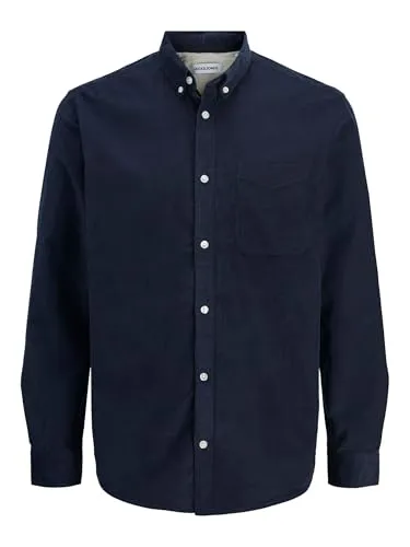 Jack & Jones Langarmhemd JJECLASSIC CORD SHIRT L/S SN - Freizeithemden mit stilvollem Design, ideal für Büro und Afterwork-Events. Leichtes Baumwollmaterial sorgt für besten Tragekomfort und Bewegungsfreiheit.