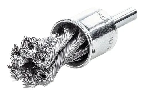 Lessmann Pinselbürste Stahldraht gezopft 19 x 28/72 x 0,35 mm - 453.278