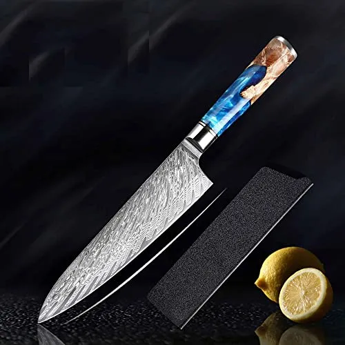 Muxel 8 Inch Kochmesser extra scharf mit unikatem Holzgriff Das Allzweckmesser in der Küche