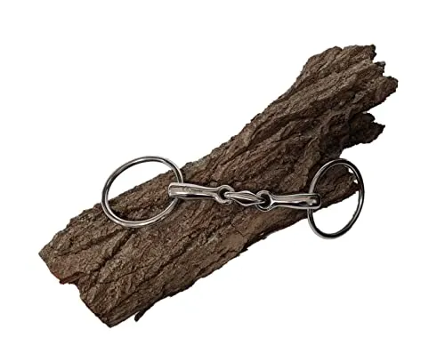 Esposita Wassertrense doppelt gebroches Gebiss aus Edelstahl Ringe aus Edelstahl rostfrei 8,5cm