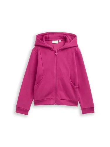 TOM TAILOR Outdoorjacke rosa 104/110 EU - Hochwertige Outdoorjacke in smooth magenta für Kinder, aus 70 % Baumwolle und 30 % Polyester, ideal für Abenteuer im Freien und pflegeleicht bei 30°C.