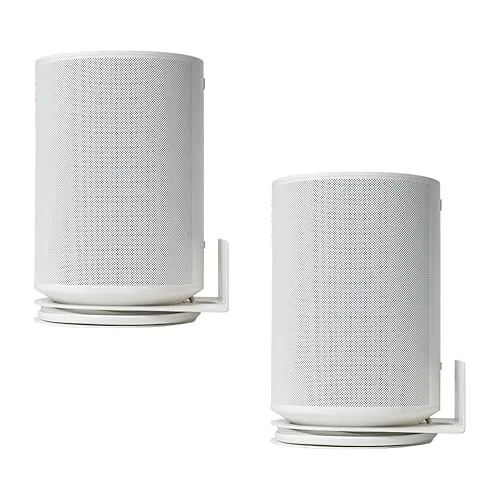 shinar Metall Wandhalterung Kompatibel mit Sonos Era 100,Platzsparend,Halterung Zubehör Ständer Kompatibel mit Era 100 integriertem Kabelmanagement 12 kg (Weiß …)