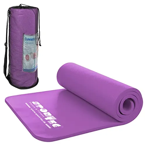 Sport-Tec Fitnessmatte inkl. Tragetasche, Gymnastikmatte, Yogamatte, Sportmatte, Turnmatte